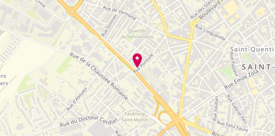 Plan de DUBOIS Caroline, 8 Rue Alexandre Dumas, 02100 Saint-Quentin