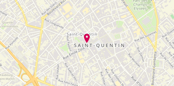 Plan de DUQUESNOY Mélanie, 3 Rue Victor Basch, 02100 Saint-Quentin