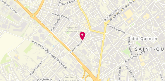 Plan de NOWAK Célina, 31 Rue de Pontoile, 02100 Saint-Quentin