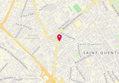 Plan de LOPES Nadia, 111 Rue Pierre Brossolette, 02100 Saint-Quentin
