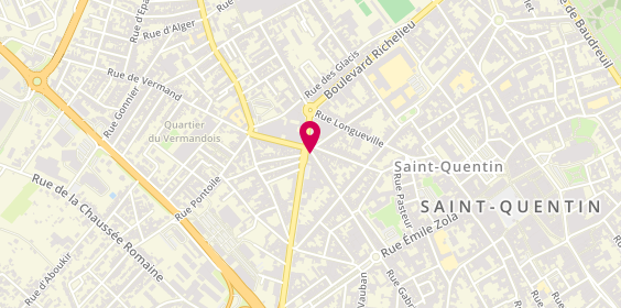 Plan de DUREZ Mélanie, 111 Rue Pierre Brossolette, 02100 Saint-Quentin