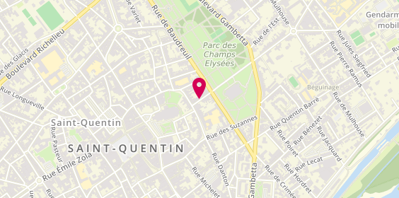 Plan de HOARAU Jennifer, 7 Rue d'Estienne d'Orves, 02100 Saint-Quentin