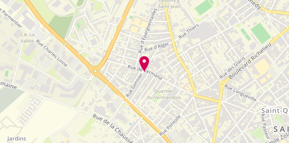 Plan de DUBOIS Loïc, 65 Rue de Vermand, 02100 Saint-Quentin