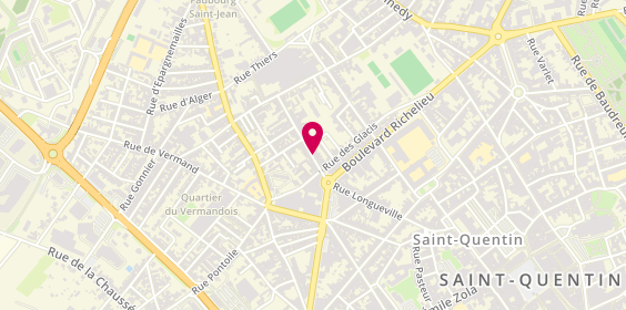 Plan de DELAPLACE Elodie, 16 Rue Calixte Souplet, 02100 Saint-Quentin