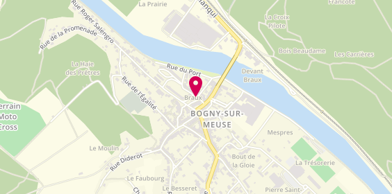Plan de DURIEUX Damien, 14 Place Danton, 08120 Bogny-sur-Meuse
