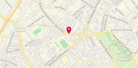 Plan de JAOUAD Rachida, 33 Rue John Kennedy, 02100 Saint-Quentin