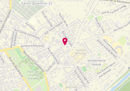 Plan de MAHFOUDI Farîd, 140 Rue Camille Desmoulin, 02100 Saint-Quentin