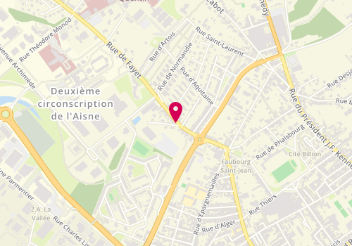 Plan de CHAREYRE Marie Hélène, 181 Rue de Fayet, 02100 Saint-Quentin