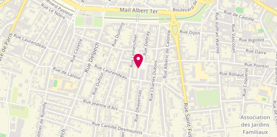 Plan de LEFEVRE Pascaline, 12 Rue Creton, 80000 Amiens