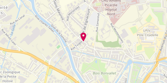 Plan de MAHILE Lynda, 46 Rue Saint Maurice, 80080 Amiens