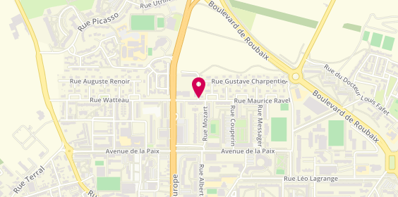 Plan de CLABAULT Marion, 1 Bis Rue Maurice Ravel, 80080 Amiens