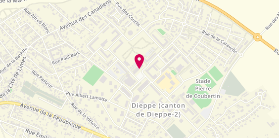 Plan de EFFOSSE Céline, 13 Place Henri Dunant, 76370 Dieppe