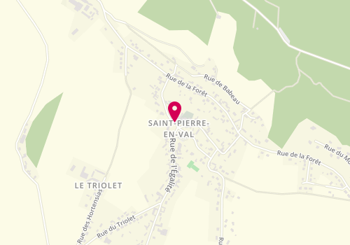 Plan de SEVIN Alice, 19 Rue de l'Egalite, 76260 Saint-Pierre-en-Val