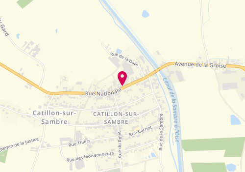 Plan de MOULIN Julien, 43 Route Nationale, 59360 Catillon-sur-Sambre