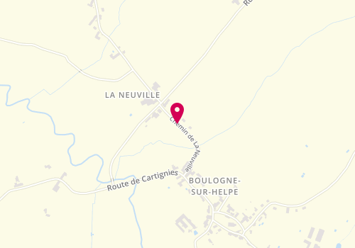 Plan de EVRARD Sandrine, 6 Chemin de la Neuville, 59440 Boulogne-sur-Helpe