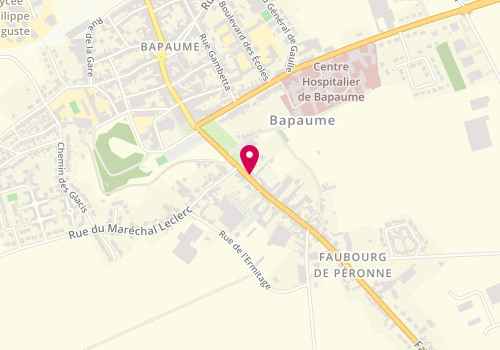Plan de LOCQUET Valérie, 4 Faubourg Péronne, 62450 Bapaume