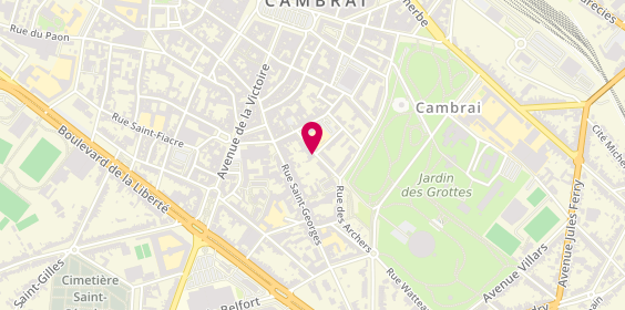 Plan de DE FREITAS Aurélie, 16 Rue des Anges, 59400 Cambrai