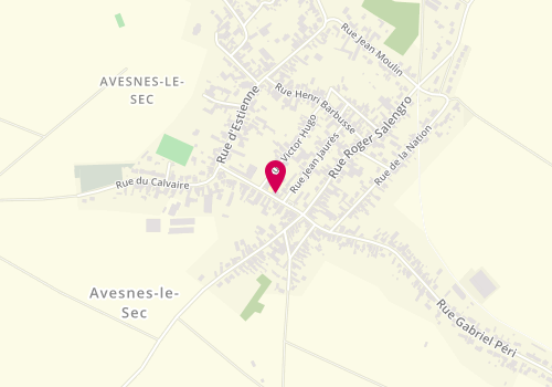Plan de CADART Estelle, 3 Bis Rue Rouget de Lisle, 59296 Avesnes-le-Sec