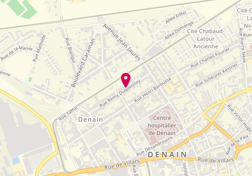Plan de BANS BESSIRARD Nathalie, 75 Rue Duquesnoy, 59220 Denain