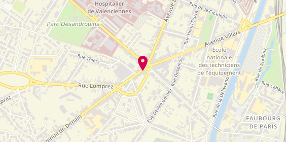 Plan de RIGUEL Romaric, 1 Avenue de Denain, 59300 Valenciennes