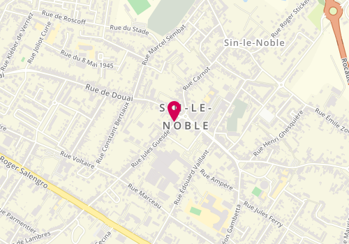 Plan de DUFOUR Elodie, 36 Rue Jules Guesde, 59450 Sin-le-Noble
