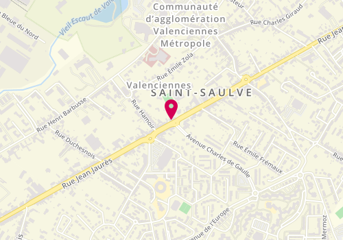 Plan de DOISY Magalie, 132 Rue Jean Jaures, 59880 Saint-Saulve