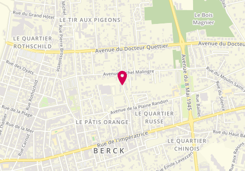 Plan de DUPUICH Manon, 15 Rue Mal Delattre de Tassigny, 62600 Berck