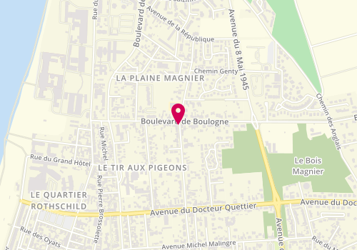 Plan de PONCHEL Charlotte, 93 Rue de Lattre de Tassigny, 62600 Berck