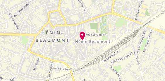 Plan de MASSIN Marianne, 184 Avenue Victor Hugo, 62110 Hénin-Beaumont