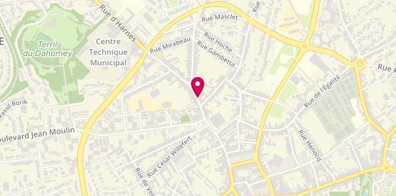 Plan de PAMART Magali, 416 Rue de l'Abbaye, 62110 Hénin-Beaumont