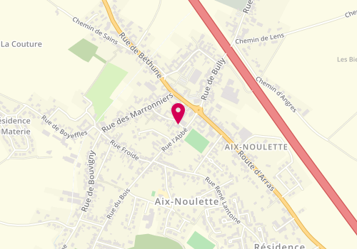 Plan de BIGOTTE Marielle, 22 Rue Piltepois, 62160 Aix-Noulette