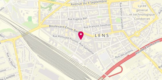 Plan de FOURNIER Benjamin, 7 Rue de la Paix, 62300 Lens