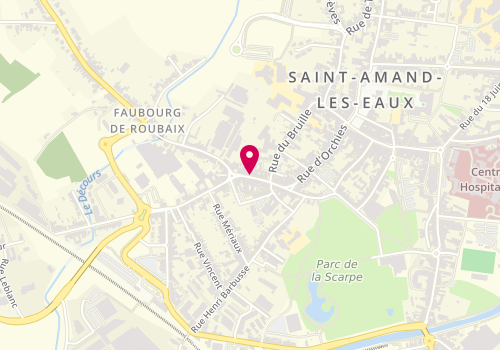 Plan de TREBAOL-RIVAS Emeline, 96 Rue d'Orchies, 59230 Saint-Amand-les-Eaux