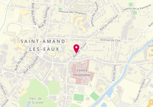 Plan de LEFEBVRE Aurore, 18 Rue du 18 Juin 1940, 59230 Saint-Amand-les-Eaux