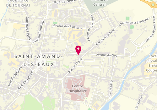 Plan de DUMONCEAU Corinne, 28 Avenue du Clos, 59230 Saint-Amand-les-Eaux