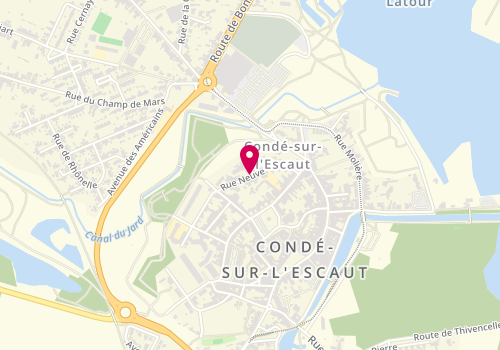 Plan de BERNHARD Natacha, 29 Rue Neuve, 59163 Condé-sur-l'Escaut