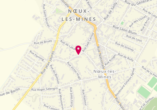 Plan de BOISTEL Dorothée, 2 Rue du Paradis, 62290 Nœux-les-Mines