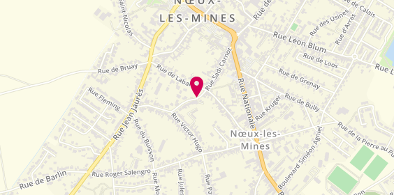 Plan de ALLART Muriel, 2 Rue du Paradis, 62290 Nœux-les-Mines