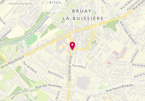 Plan de VANCRAYENEST Justine, 12 Rue de Bourgogne, 62700 Bruay-la-Buissière