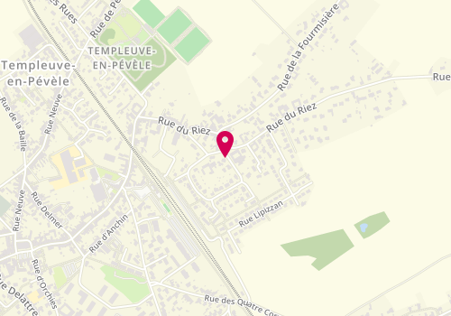 Plan de WACOGNE Violette, 2 Rue du Zecart, 59242 Templeuve-en-Pévèle
