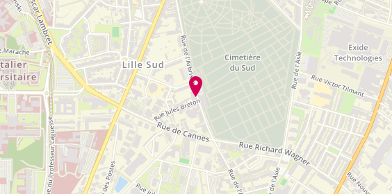 Plan de BENALI Abdelkader, 162 Rue de l'Arbrisseau, 59000 Lille