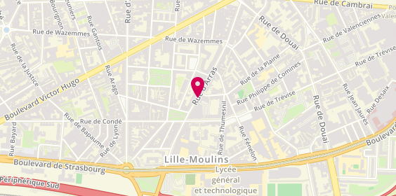 Plan de SALHI Dalila, 167 Rue d'Arras, 59000 Lille