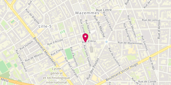 Plan de CHATELAIN-ROUAULT Isabelle, 28 Rue d'Iena, 59000 Lille
