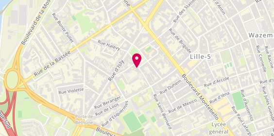 Plan de DUJARDIN Isabelle, 5 Place Genevières, 59000 Lille