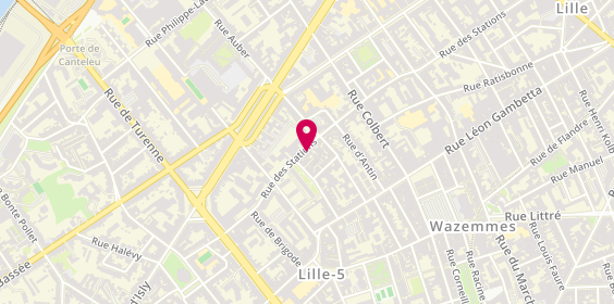 Plan de DUFLOT Marie, 149 Rue des Stations, 59000 Lille