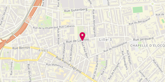 Plan de LECQ-LEEUWERCK Alexia, 72 Rue de Lannoy, 59800 Lille