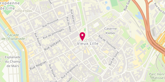 Plan de PECHEUX Carole, 15 Rue du Pont 9, 59800 Lille