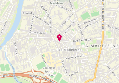 Plan de LEPETZ VANDERCRYSSEN Stéphanie, 104 Rue du President G Pompidou, 59110 La Madeleine