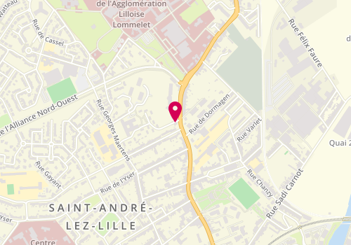 Plan de GODDELIERE LEGRAND Laurence, 163 Rue du Général Leclerc, 59350 Saint-André-lez-Lille
