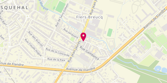 Plan de YAHI Ouaiba, 6 Rue Jean Baptiste Bonte, 59650 Villeneuve-d'Ascq